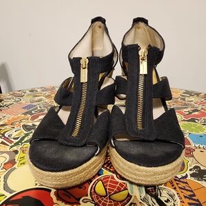 Michael Kors Black Wedges, size 8.5